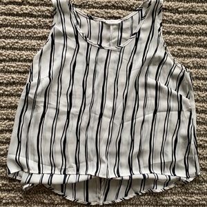 Lush Black & White Strip Tank